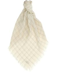 TOTEME - Checked Scarf - Lyst