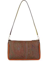 Etro - Paisley Mini Bag With Multicolored Details - Lyst