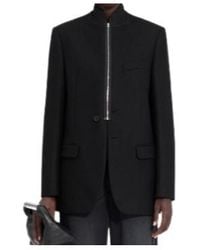 MM6 by Maison Margiela - Long Sleeve Zip-Front Blazer - Lyst