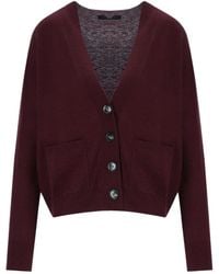 Weekend by Maxmara - Unito V-Neck Knitted Cardigan - Lyst