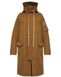 Rick Owens - Hooded Padded Coat - Lyst