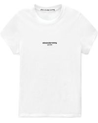 Alexander Wang - Logo Printed Crewneck T-Shirt - Lyst