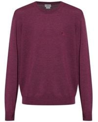 Etro - Logo Embroidered Knitted Jumper - Lyst