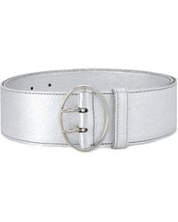 Prada - Metallic-Effect Buckle Belt - Lyst