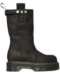 Rick Owens X Dr. Martens - Round-Toe Short Boots - Lyst