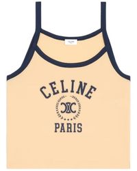Celine Tank Top in Blue | Lyst
