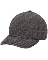 Fendi - Ff Jacquard Fabric Baseball Cap - Lyst