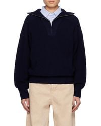 Isabel Marant - Zip Detailed Long-Sleeved Jumper - Lyst