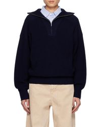 Isabel Marant - Zip Detailed Long-Sleeved Jumper - Lyst