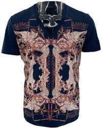 Just Cavalli - Pattern Printed Short-Sleeved T-Shirt - Lyst