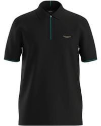 BOSS - Logo-Patch Tipped Polo Shirt - Lyst