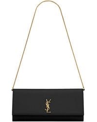 Saint Laurent - Kate Foldover Top Clutch Bag - Lyst