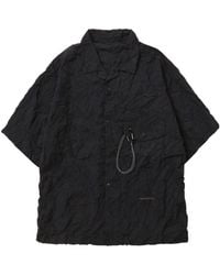 and wander - Pleated Short-Sleeved Shirt - Lyst
