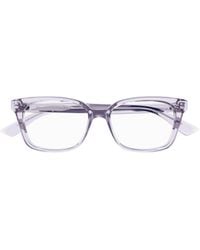 McQueen - Eyewear Square Frame Glasses - Lyst