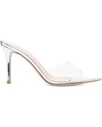 Gianvito Rossi - Elle Metal-Sensitive Pointed High-Heeled Sandals - Lyst