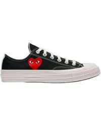 COMME DES GARÇONS PLAY - X Converse Large Peeping Heart Chuck Taylor 70 Trainers - Lyst