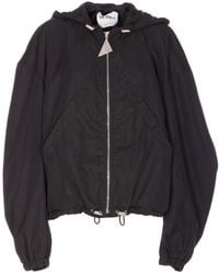 The Attico - The Zip-Up Hooded Jacket - Lyst