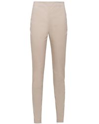 Prada - Logo Detailed High-Waist Pants - Lyst