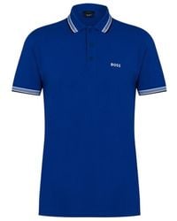 BOSS - Logo Short-Sleeved Polo Shirt - Lyst