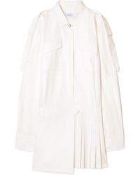 Off-White c/o Virgil Abloh - Savana Poplin Mini Dress - Lyst