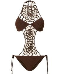 Twinset - Crochet-Knit Swimsuit - Lyst
