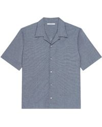 Givenchy - Checked Logo Camp Collar Shirt - Lyst