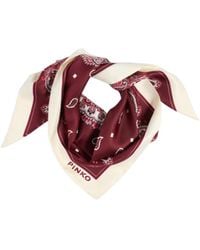 Pinko - Floral Paisley Print Triangular Scarf - Lyst