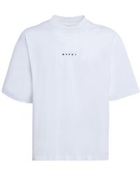 Marni - Jersey Logo Print T-Shirt - Lyst