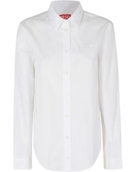 DIESEL - C-Ronor Logo Embroidered Shirt - Lyst