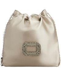 Roger Vivier - Pilgrim Embellished Chained Mini Shoulder Bag - Lyst