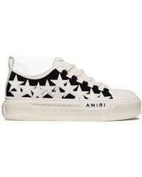 Amiri - Star-Patch Lace-Up Sneakers - Lyst