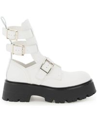 McQueen - Rave Buckle Boots - Lyst