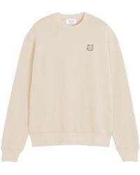 Maison Kitsuné - Maison Kitsuné Fox Patch Crewneck Sweatshirt - Lyst