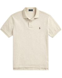 Polo Ralph Lauren - Logo-Embroidered Straight Hem Polo Shirt - Lyst