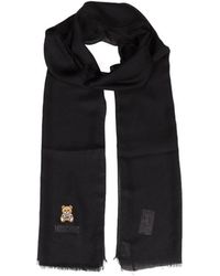 Moschino - Teddy Bear-Logo Scarf - Lyst