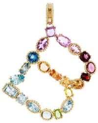 Dolce & Gabbana - Alphabet B 18Kt Multi-Stone Pendant - Lyst
