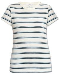 Rag & Bone - Striped Crew-Neck T-Shirt - Lyst