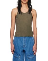 Dion Lee - Ribbed Organic-Cotton Tank Top - Lyst