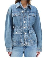 Rag & Bone - Amy Trucker Denim Jacket - Lyst