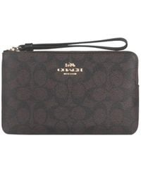 COACH - Large Corner Zip Wristlet - Lyst