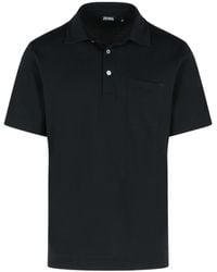 ZEGNA - Short-Sleeved Buttoned Polo Shirt - Lyst