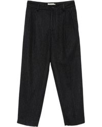 Barena - Pinstripe Pleated Tapered Trousers - Lyst