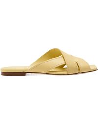 Tod's - Square-Toe Suede And Leather Sandals - Lyst