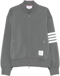 Thom Browne - Striped Zip-Up Bomber Jacket - Lyst