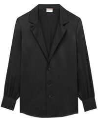 Saint Laurent - Buttoned Long-Sleeved Pajama Shirt - Lyst