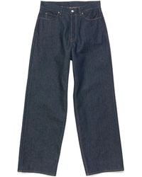 Acne Studios - Logo-Patch Wide-Leg Jeans - Lyst