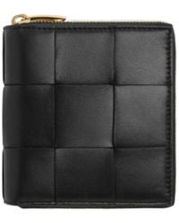 Bottega Veneta - Small Cassette Compact Zip Around Wallet - Lyst