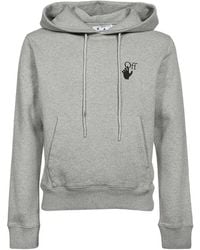 Off-White c/o Virgil Abloh - Arrows-Print Logo Drawstring Hoodie - Lyst