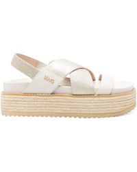 Liu Jo - Woven Platform Sandals - Lyst