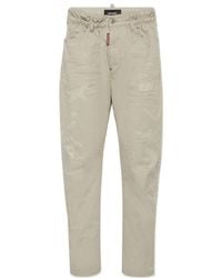 DSquared² - Distress-Effect Trousers - Lyst